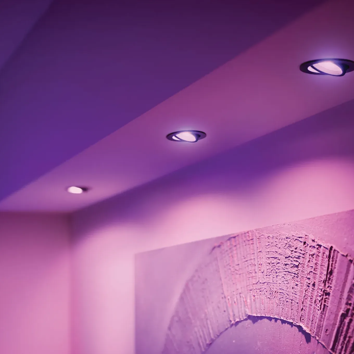 Philips Hue inbouwspot Centura zwart wit en gekleurd GU10 5,7W