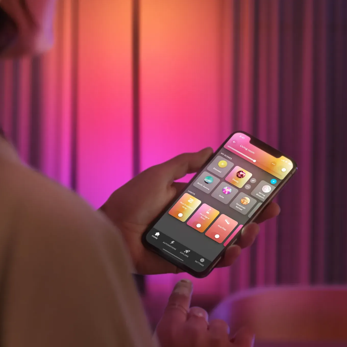 Philips Hue inbouwspot Centura zwart wit en gekleurd GU10 5,7W