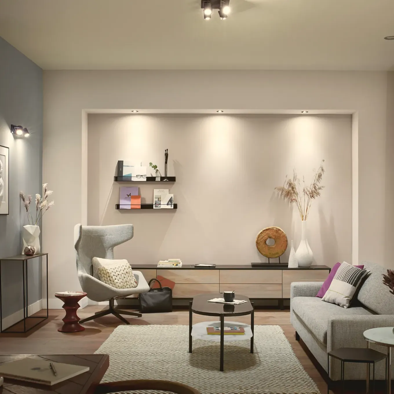 Philips Hue inbouwspot Milliskin aluminium 5W 3 stuks