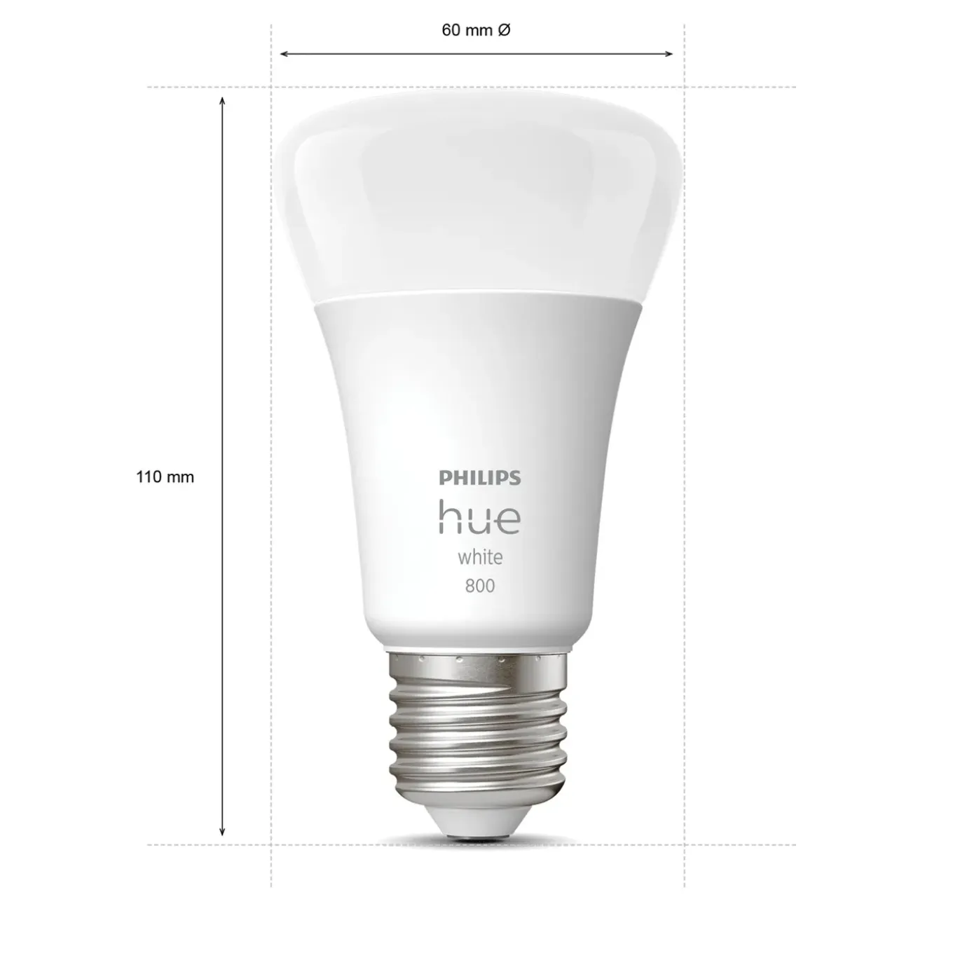 Philips Hue ledlamp warm wit E27 9W 2 stuks