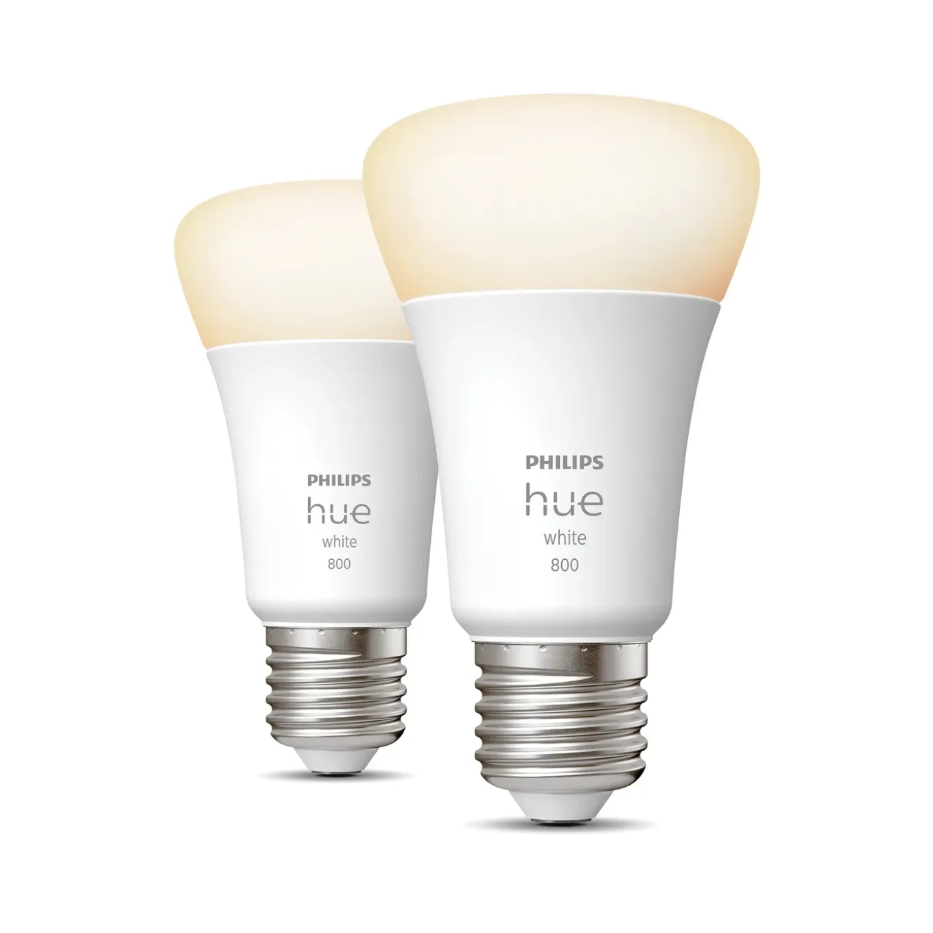 Philips Hue ledlamp warm wit E27 9W 2 stuks