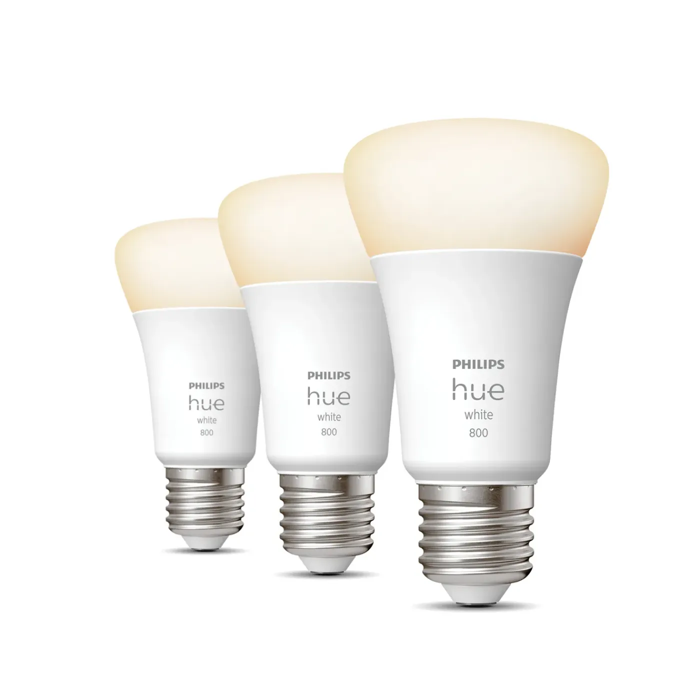 Philips Hue ledlamp warm wit E27 9W 3 stuks
