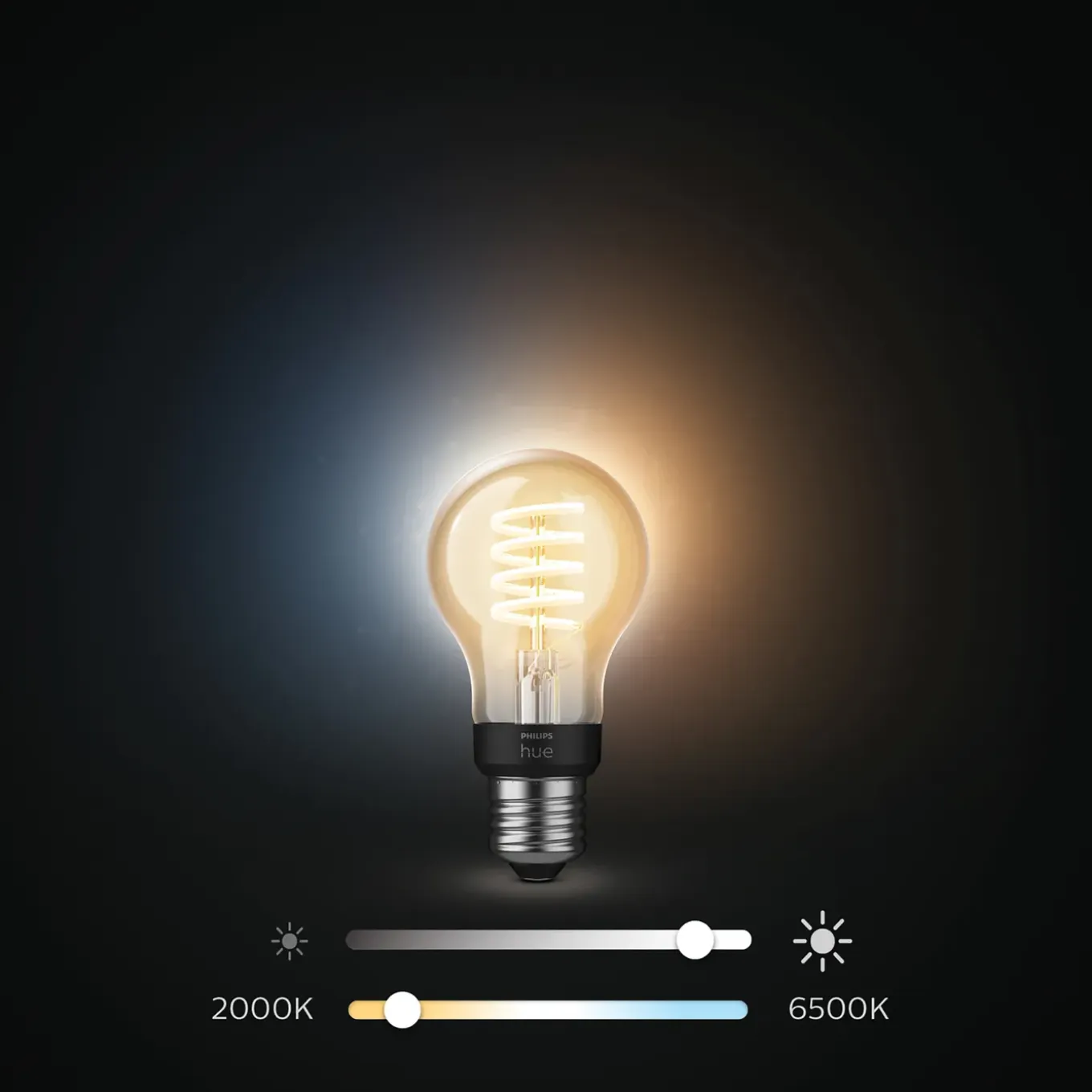 Philips Hue Led Set Van 3 E27 Standaard Lampen (a60) Filament Spiraal Goud Warm Tot Koelwit Licht