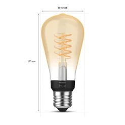 Philips Hue slimme ledfilamentlamp ST64 E27 7W