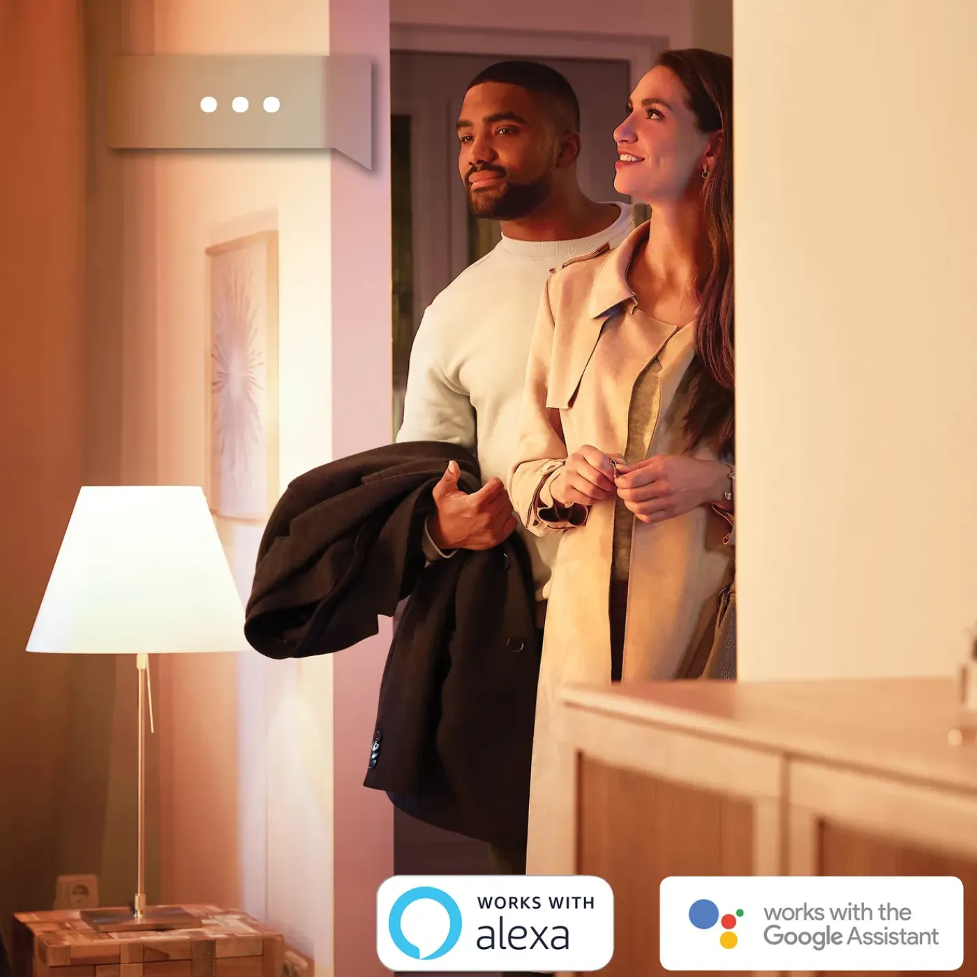 Philips Hue slimme ledlamp P45 warm wit E14 5,7W 2 stuks