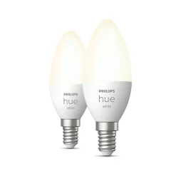 Philips Hue slimme ledlamp P45 warm wit E14 5,7W 2 stuks