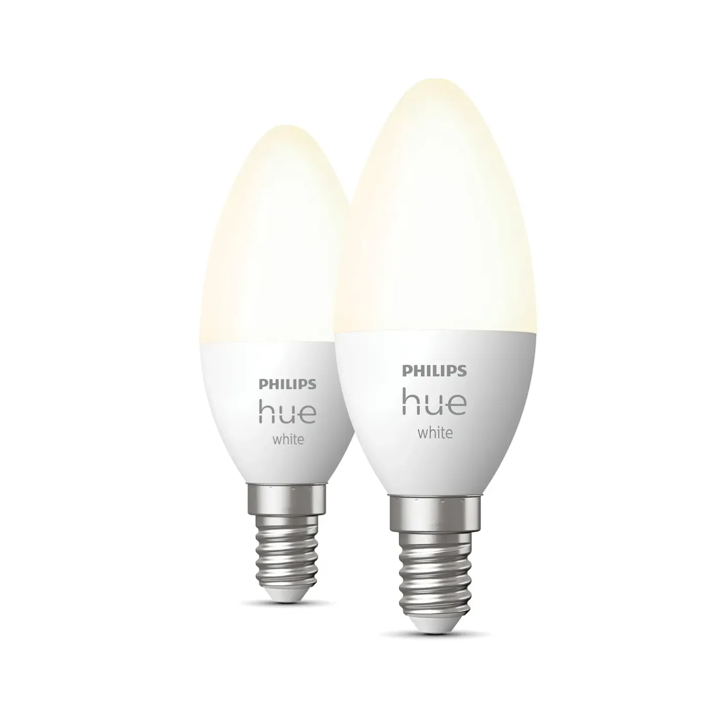 Philips Hue slimme ledlamp P45 warm wit E14 5,7W 2 stuks