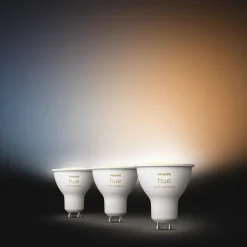 Philips Hue slimme ledspot aanpasbaar wit GU10 5W set van 3