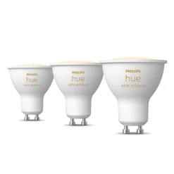 Philips Hue slimme ledspot aanpasbaar wit GU10 5W set van 3