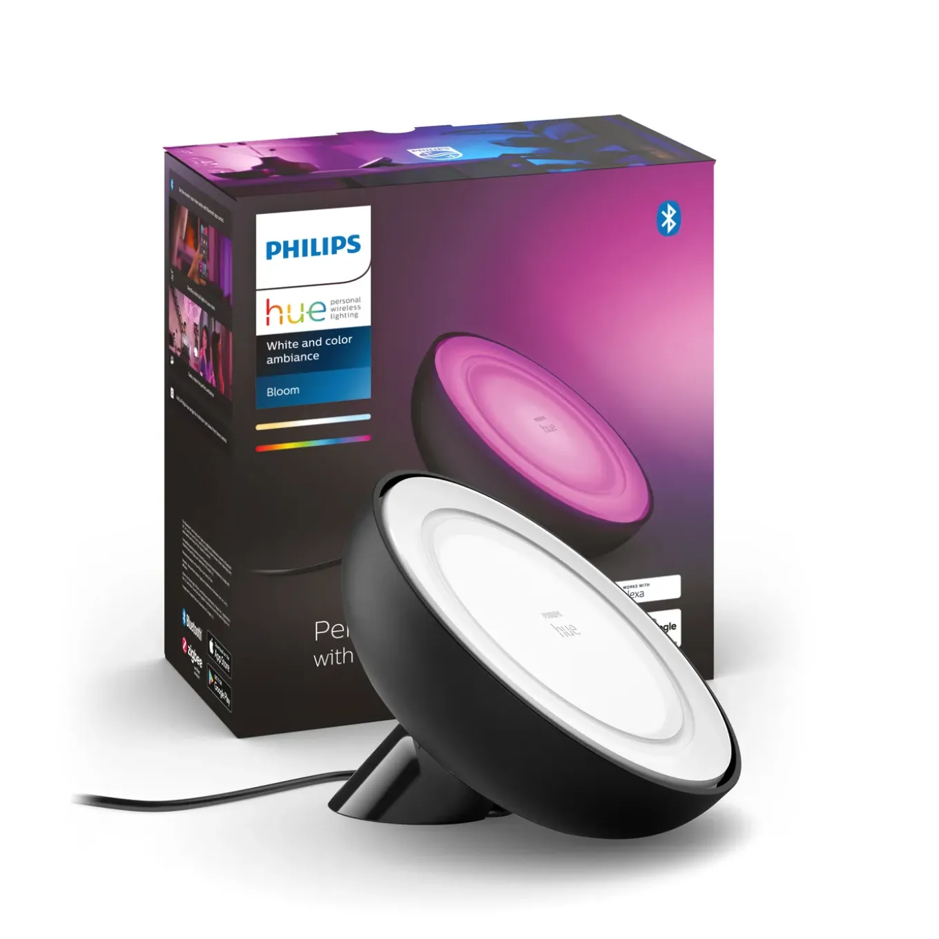 Philips Hue tafellamp Bloom zwart 7,1W
