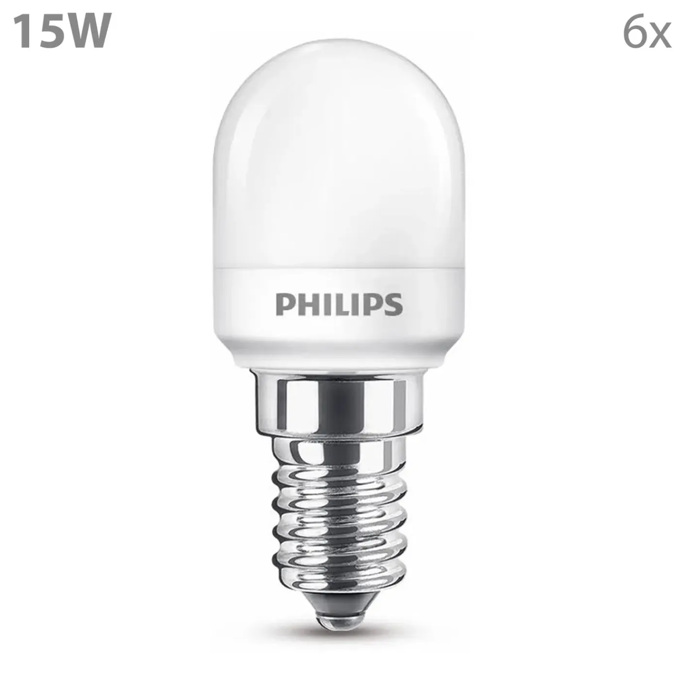 Philips LED Koelkastlamp E14 - 15 W - Warmwit Licht - 6 Stuks