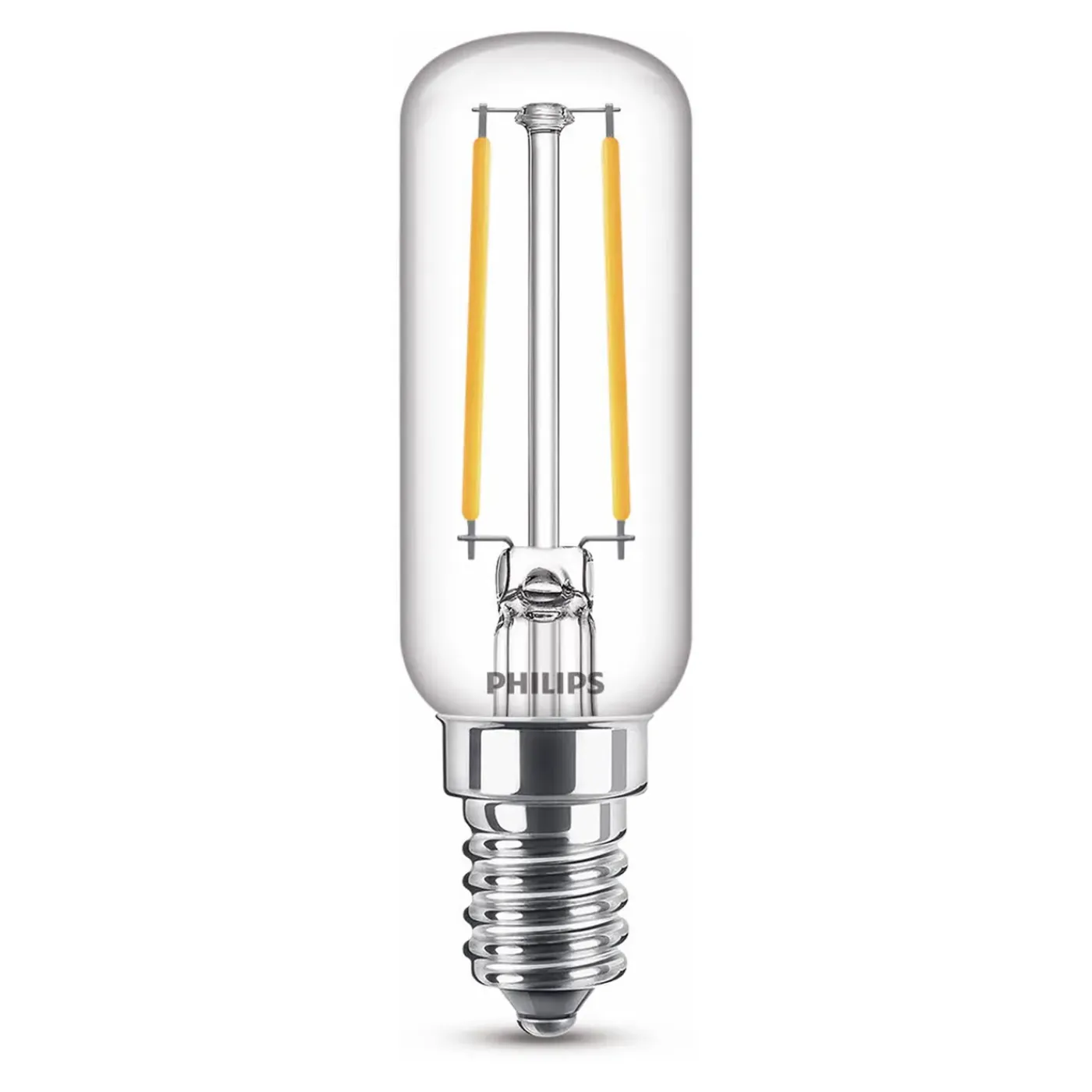 Philips Ledlamp T25 Transparant - E14 - 2,1W - Warm Wit