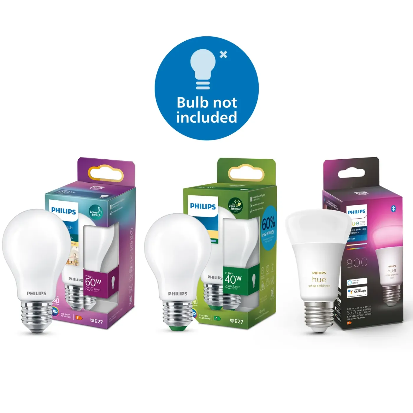 Philips muurverlichting Creek met bewegingssensor E27