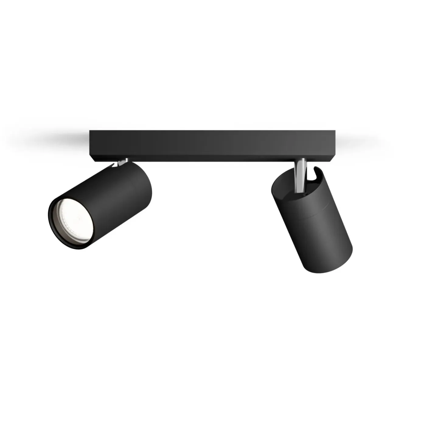 Philips Opbouwspot Idris - Zwart - 11,9cm - 2xGU10