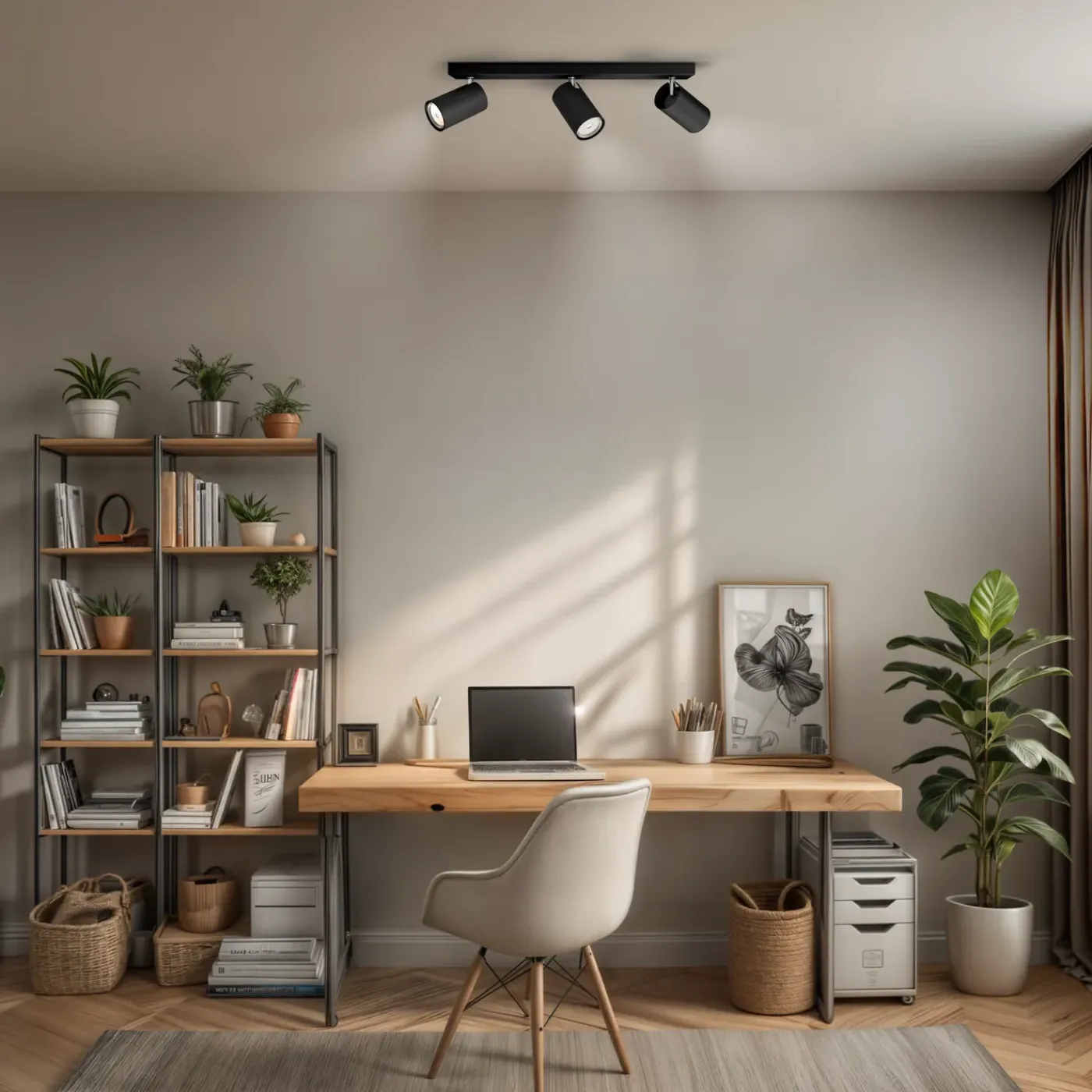 Philips Opbouwspot Kosipo - Zwart - 44,3cm - 3xGU10