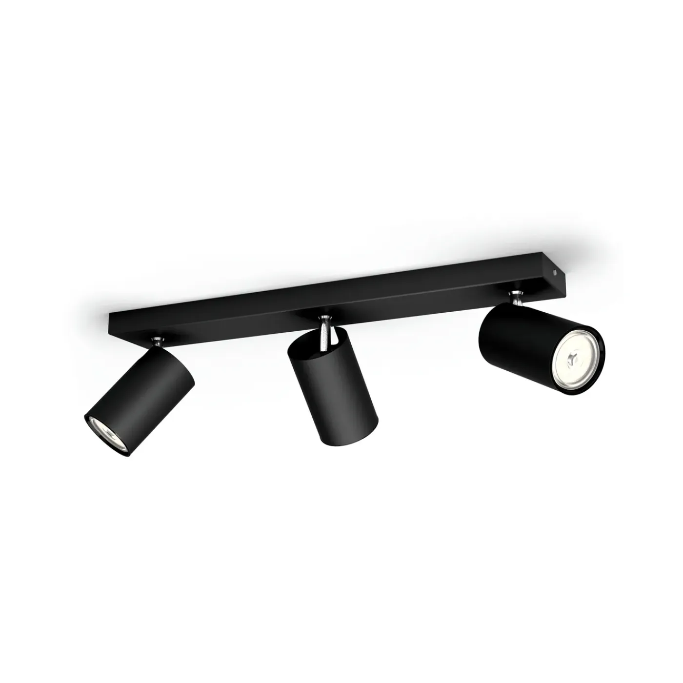 Philips Opbouwspot Kosipo - Zwart - 44,3cm - 3xGU10
