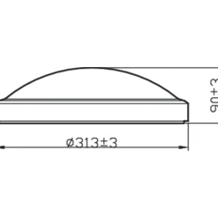 Philips plafondlamp Doris wit groot 17W