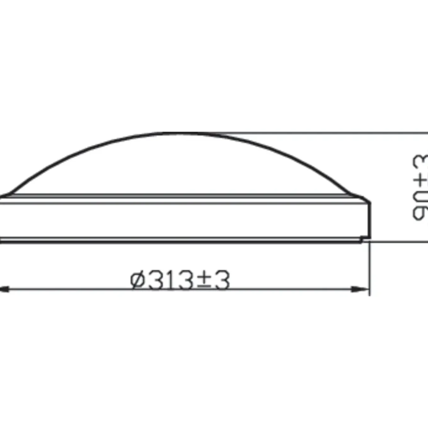 Philips plafondlamp Doris wit groot 17W