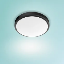 Philips plafondlamp Doris zwart ø31,3cm 17W