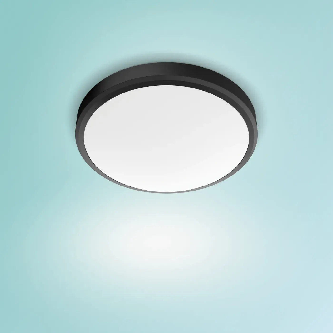 Philips plafondlamp Doris zwart ø31,3cm 17W