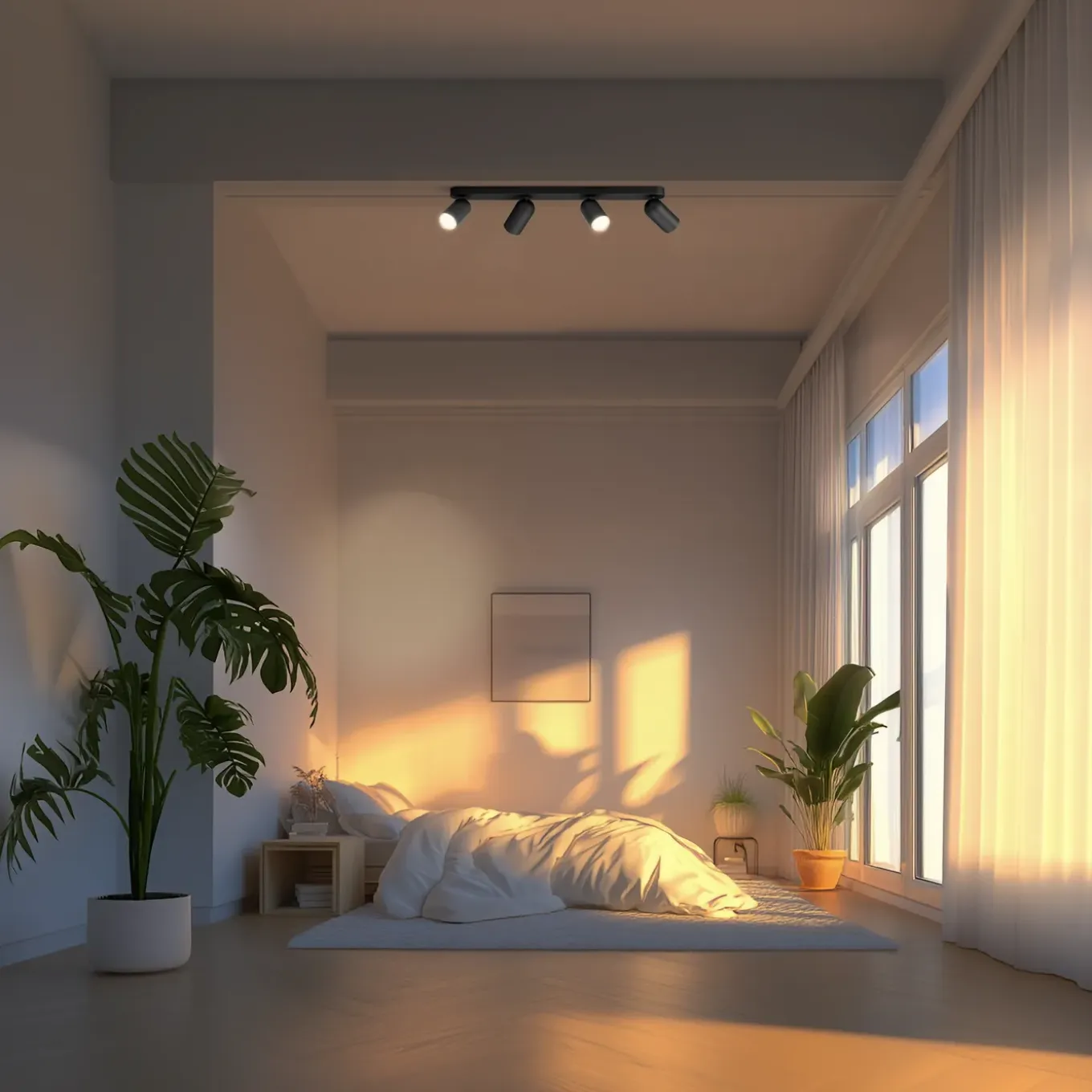 Philips plafondspot Pongee zwart 4xGU10