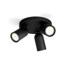 Philips plafondspot Pongee zwart 3xGU10