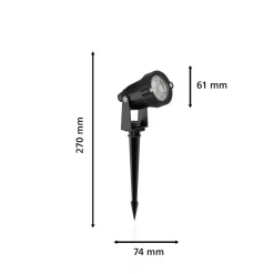 Philips prikspot pack GardenLink Caper 24V zwart 3 st