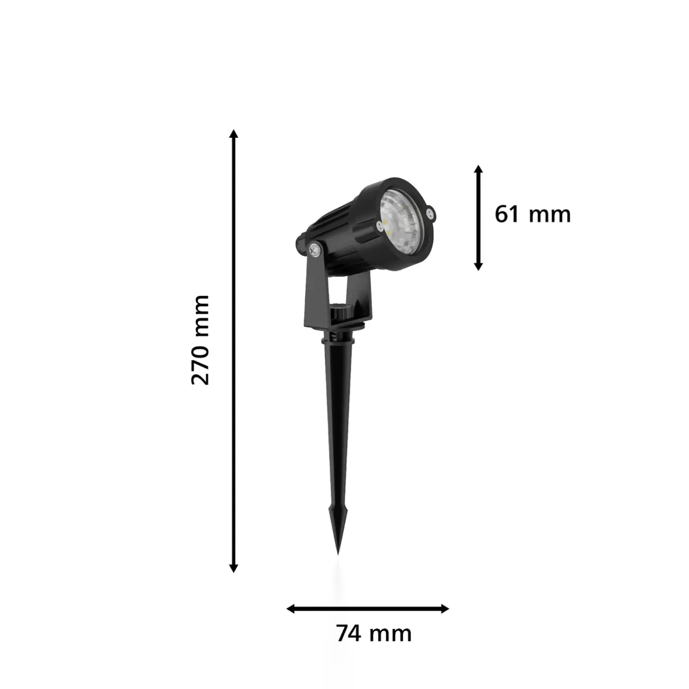 Philips prikspot uitbreiding GardenLink Caper 24V zwart 1 st