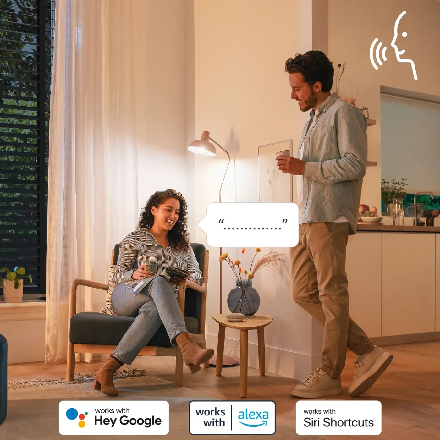 Philips slimme ledfilamentlamp A60 amber E27 7W