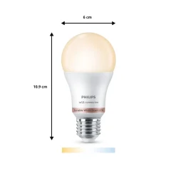 Philips slimme ledlamp A60 E27 8W set van 2