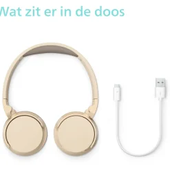 Philips Sound Tah3209 Bluetooth Koptelefoon On-ear - Beige