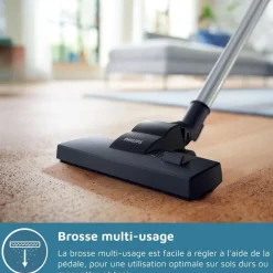 Philips Stofzuiger Met Zak Fc8241/09 Serie 2000 Powergo 750w 77db Intens Zwart