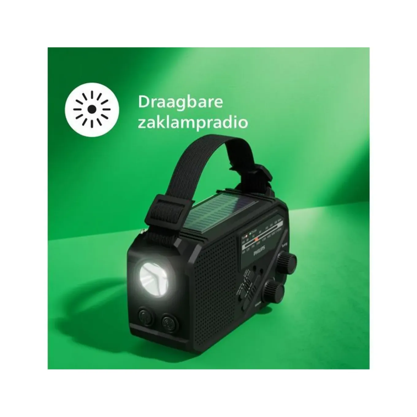 Philips Tar1609 Draagbare Noodradio Fm/am-radio - Zwart