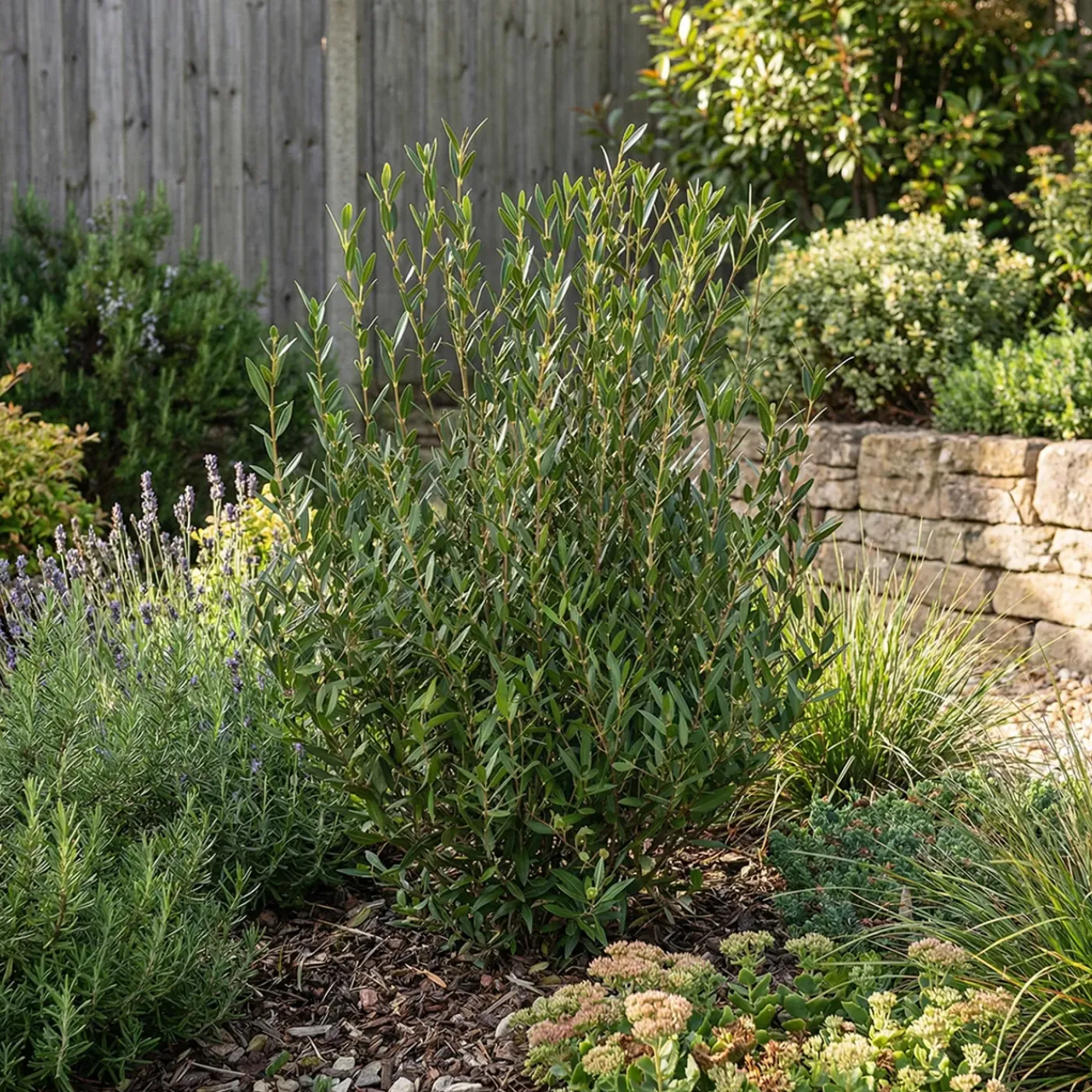 Bloomique Phillyrea Angustifolia - Steenlinde - Tuinplanten - Haagplant - Hoogte 70-90 Cm - Pot 23 Cm