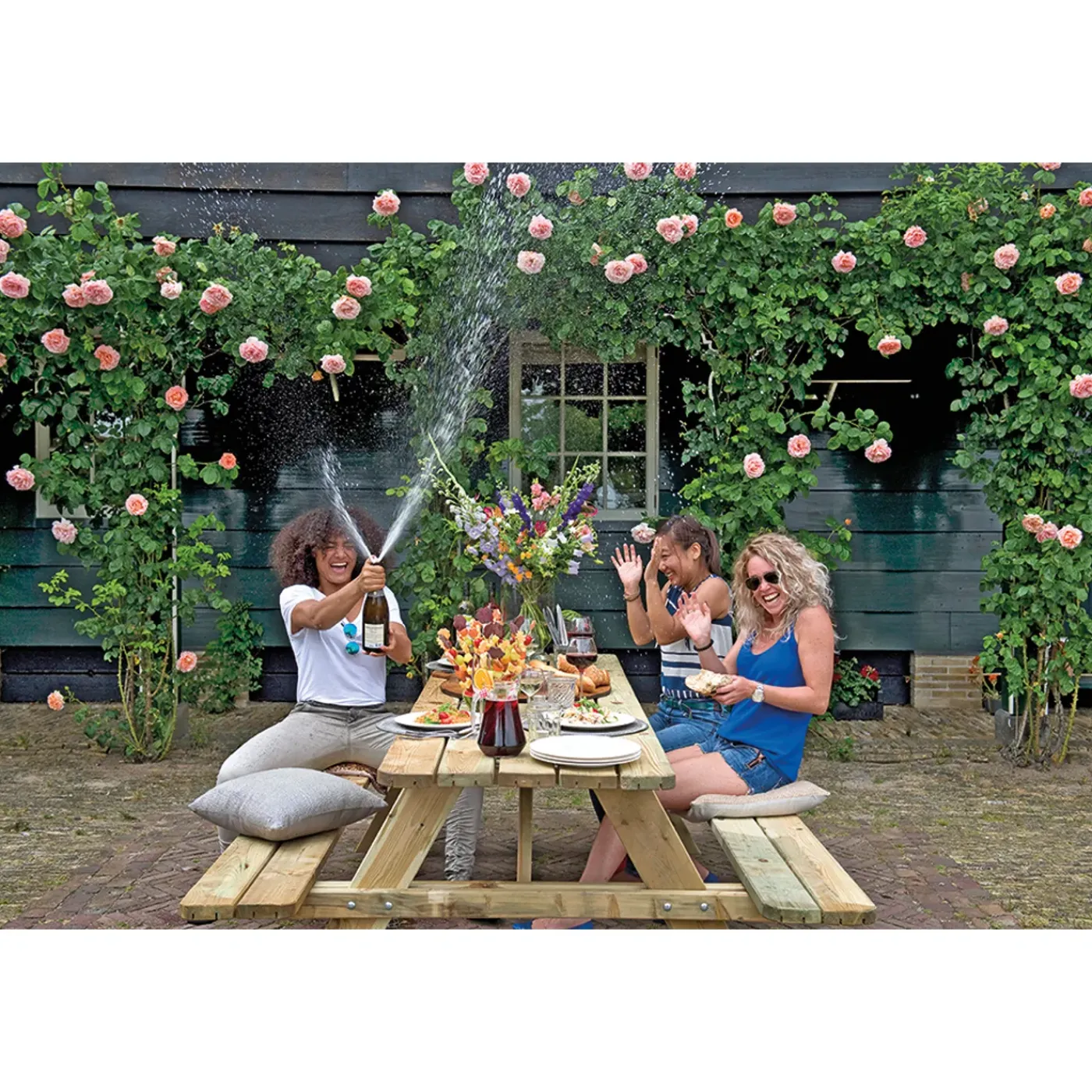 Overig Picknicktafel "Deluxe" naaldhout 180x70cm