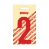 PickUp Zelfklevend Cijfer Nobel - 2 - Rood - Hoogte 9cm