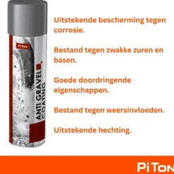 PiTon - Anti-grind Coating Spuitbus - Grijs - 500 Ml