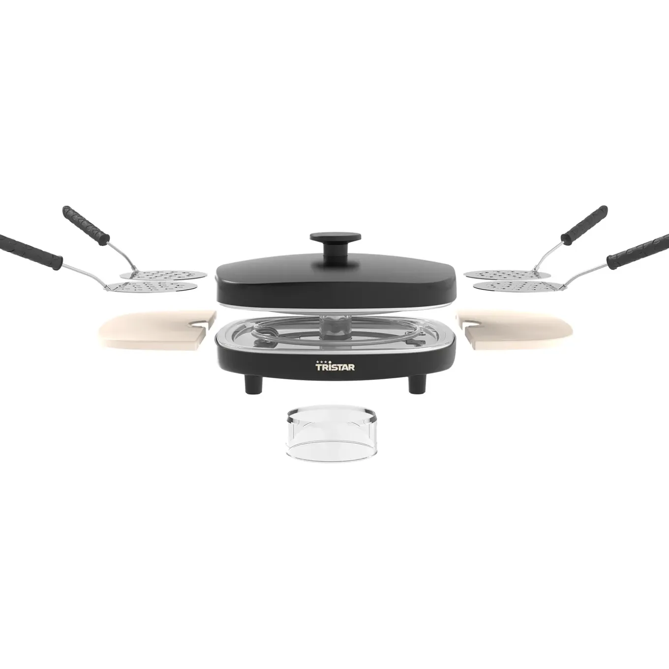 Pizza Family 4 – Pizzamaker voor 4 Mini Pizza’s - Pizza oven - 900W - Tristar PZ‑9174