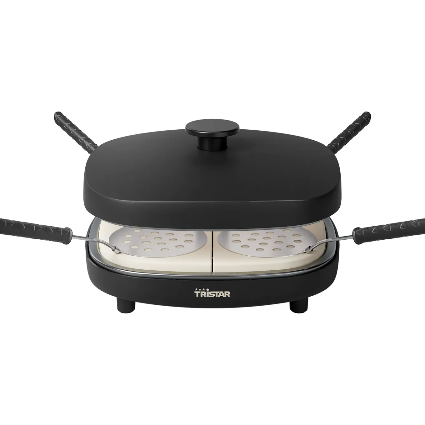 Pizza Family 4 – Pizzamaker voor 4 Mini Pizza’s - Pizza oven - 900W - Tristar PZ‑9174