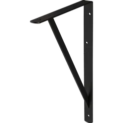 Plankdrager Industrie mat zwart 25x40cm
