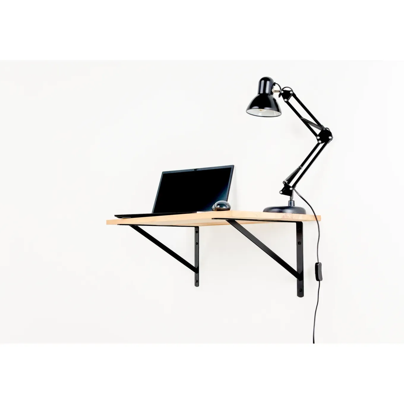 Plankdrager Industrie mat zwart 20x30cm