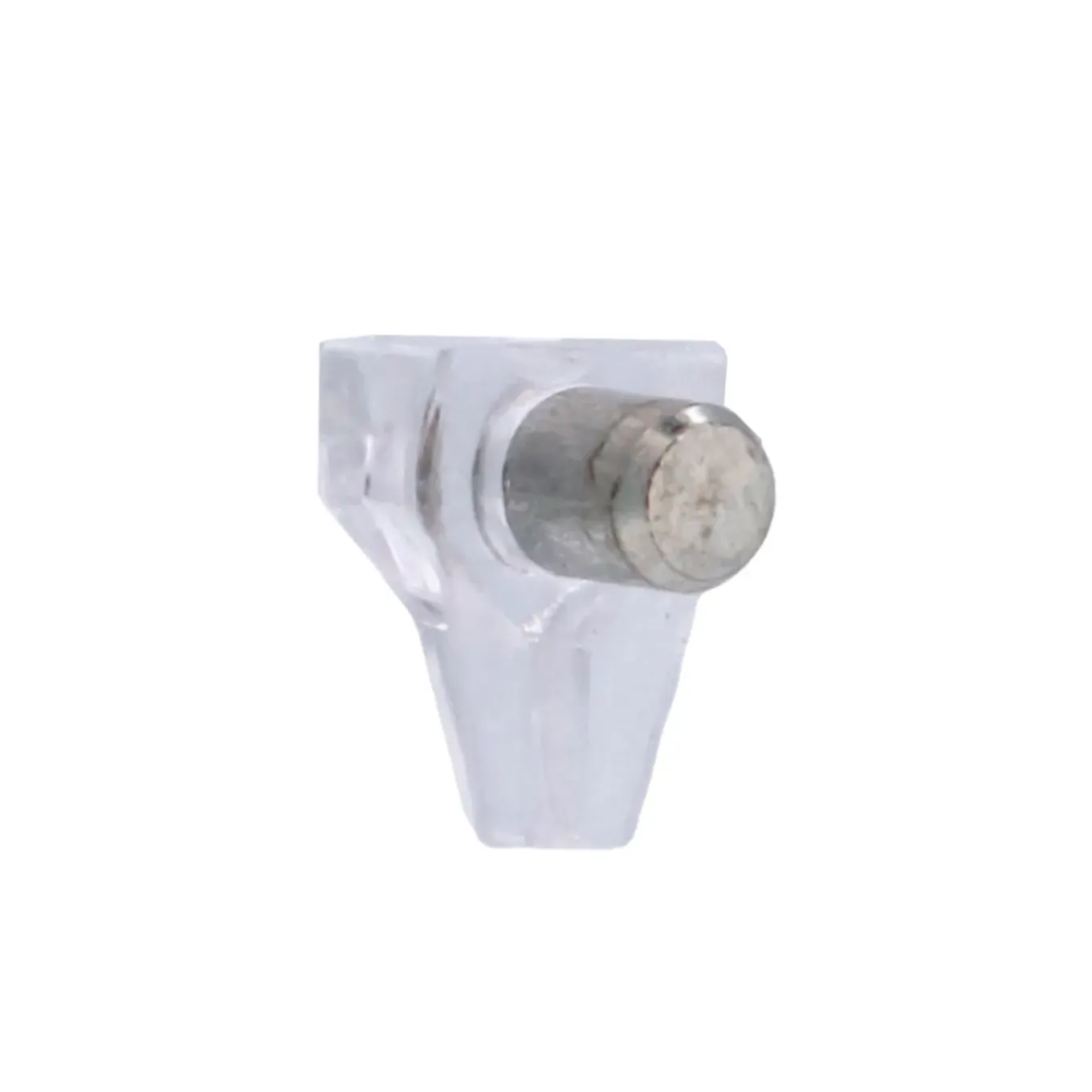 Plankdrager - Kunststof Transparant Metalen Pin - 6 mm - 12 Stuks