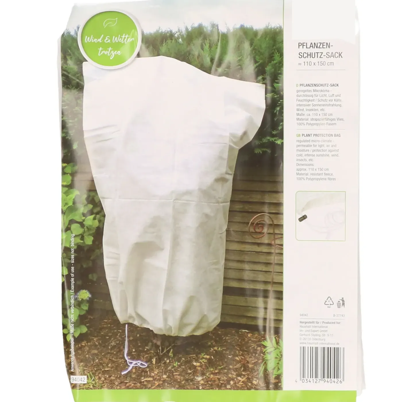 HI Plantenhoes Wit 1,5 M X 110 Cm Anti-vorst Bescherming