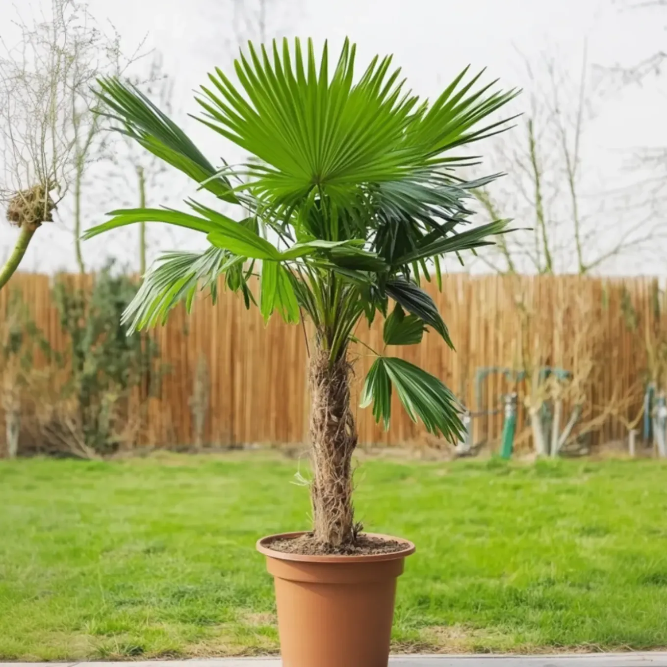 Plant In A Box - Washingtonia Robusta Mexicaanse Waaierpalm X1 - Hoogte 50-60cm