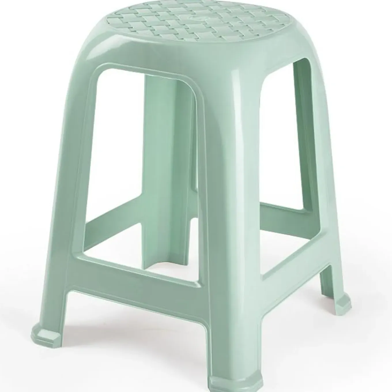 Plasticforte Keuken Krukje/opstapje - Groen - Kunststof - 46 Cm