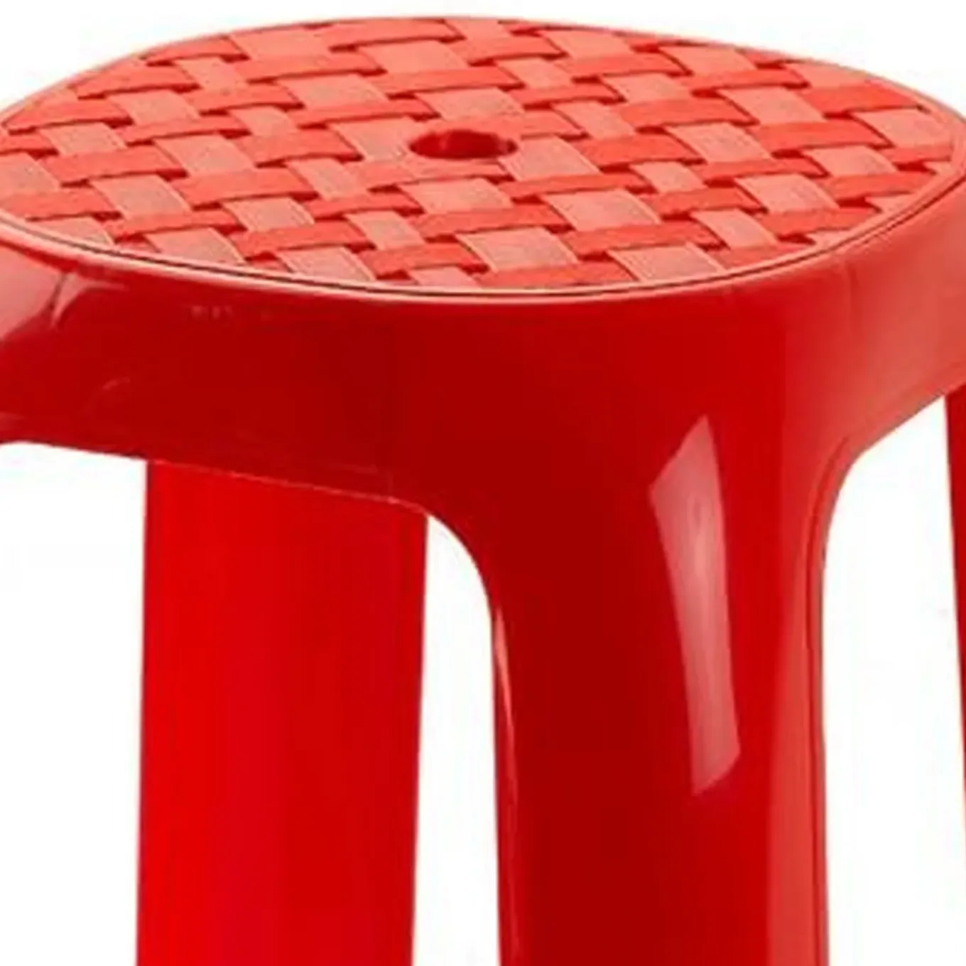 Plasticforte Keuken Krukje/opstapje - Rood - Kunststof - 46 Cm