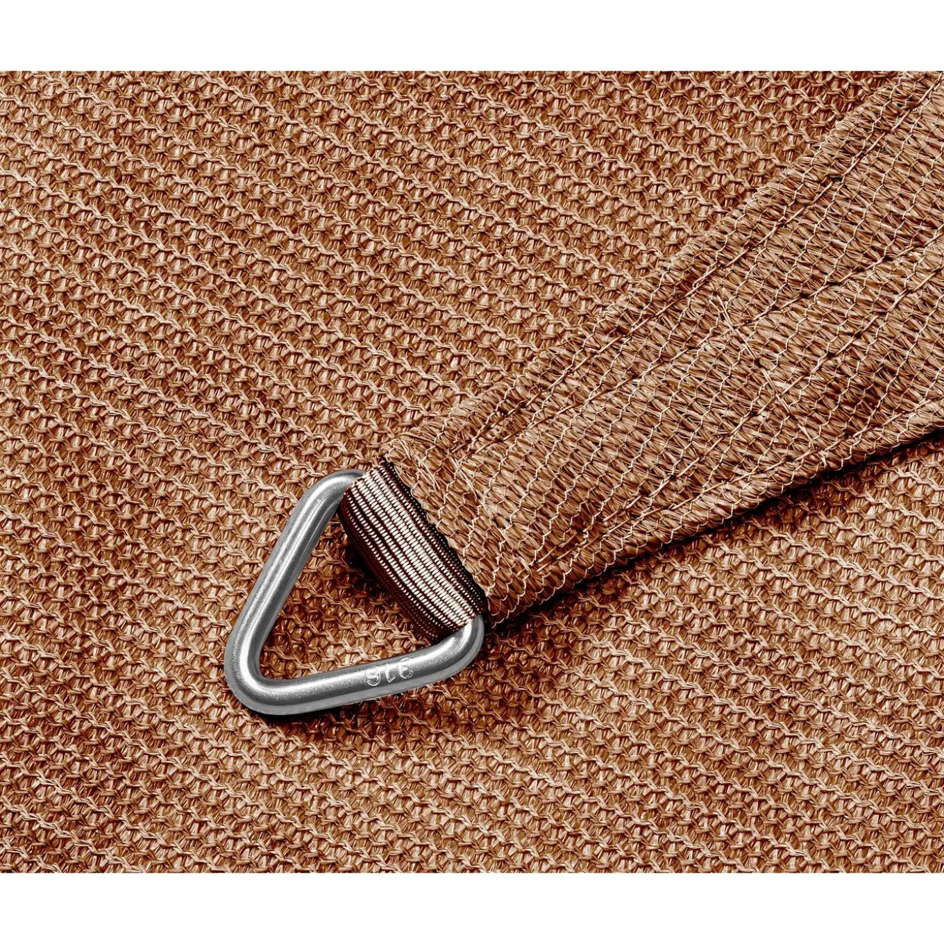Platinum schaduwdoek Coolfit L400 x B300 cm - Zandkleurige rechthoekige schaduwdoek - HDPE 285 gr/m²