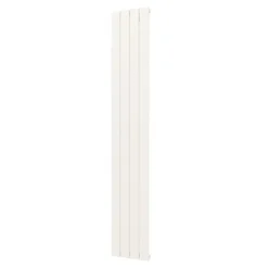 Plieger Cavallino Retto Designradiator Verticaal Enkel Middenaansluiting 1800x298mm 614w Mat Wit