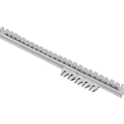 Plus uitschuifbare gordijnrail wit 160-300 cm