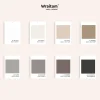 POALGI - Douchebak Extra Plat Antislip - Serie Hos's - Cement - 90x90 Cm - Textuur Leisteen